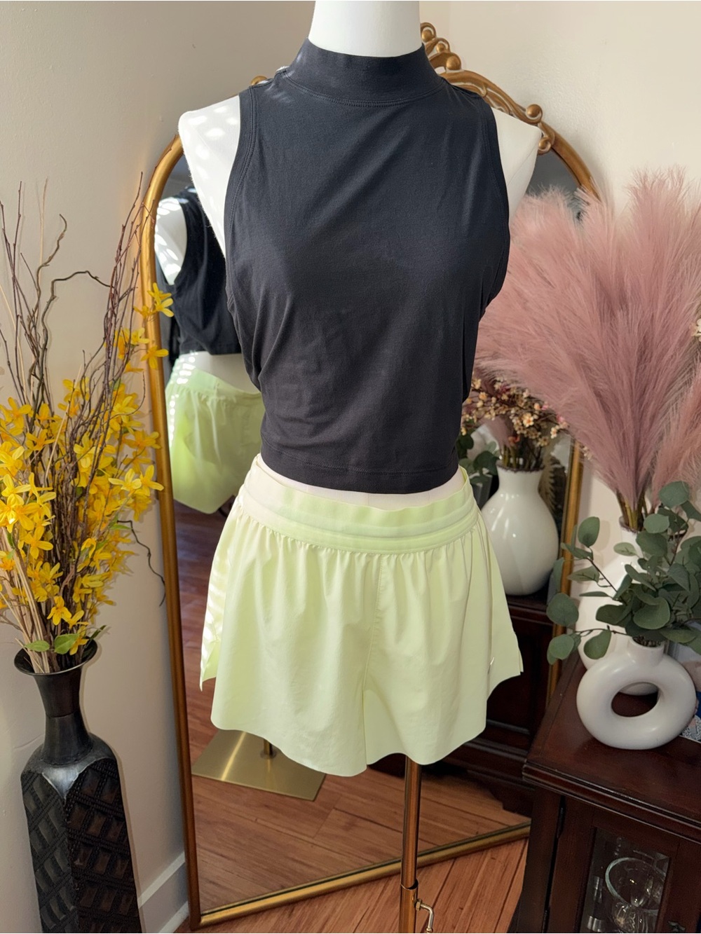 Nike neon green sport shorts NWOT